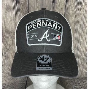 Atlanta Braves MLB 2019 Pennant Post Season World Series '47 Snapback Hat Cap